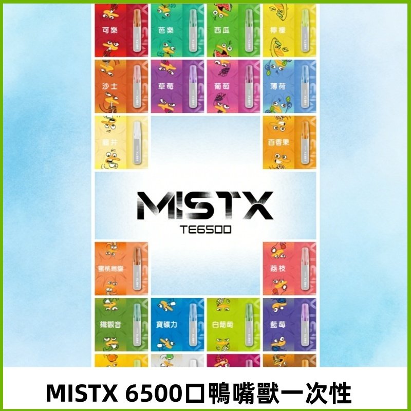 MIST X 鴨嘴獸6500口拋棄式電子煙#台灣現貨#